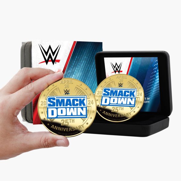 WWE Smackdown 25th Anniversary Super Size Gold Luxe Edition Hot on Sale