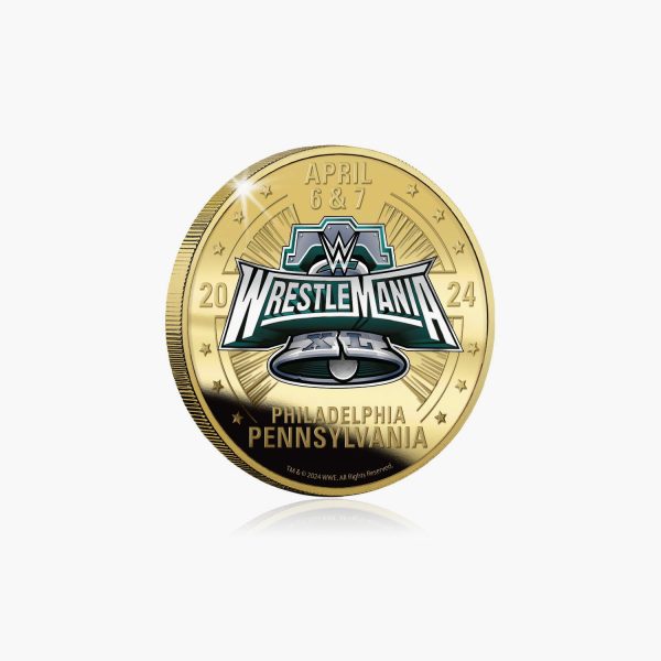 WWE Official WrestleMania 40 Super Size Gold Luxe Edition For Cheap