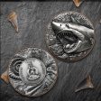 Giant Megalodon Ultra High Relief Silver 2025 Coin Fashion