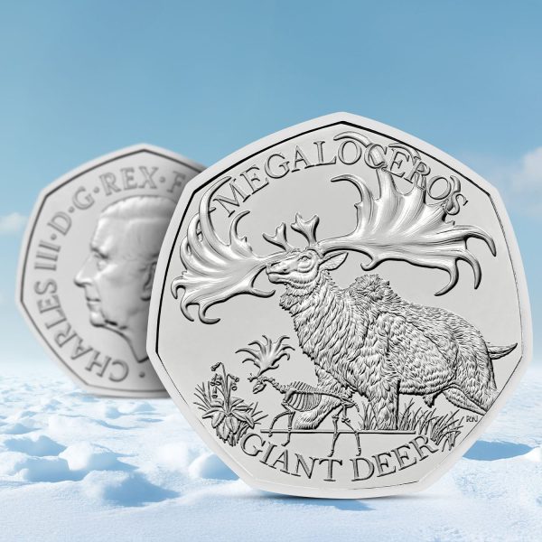 Ice Age Giants - The Giant Deer 2024 50p Coin Online now