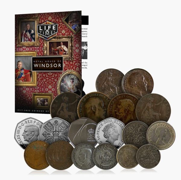 The Royal House of Windsor 1917 - 2023 British Coin Set Hot on Sale