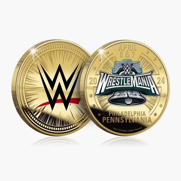 WWE Official WrestleMania 40 Super Size Gold Luxe Edition For Cheap