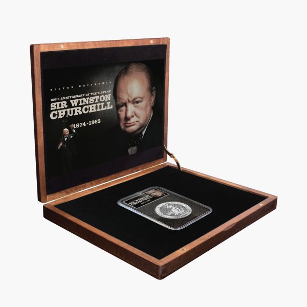 Sir Winston Churchill 150th Anniversary Silver Britannia Edition Hot on Sale