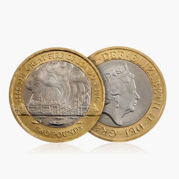 2016 Circulated Great Fire of London UK £2 Coin Online Sale