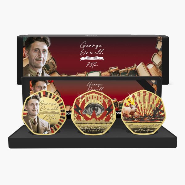 George Orwell 75th Anniversary 2025 Gold Plated BU Coin Box Set Online