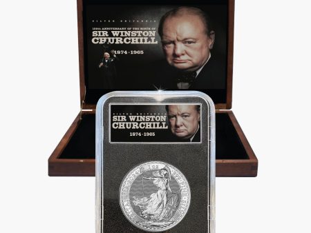 Sir Winston Churchill 150th Anniversary Silver Britannia Edition Hot on Sale