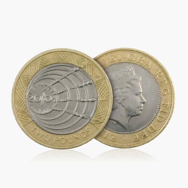 2001 Circulated Marconi s Wireless Transmission UK £2 Coin Supply