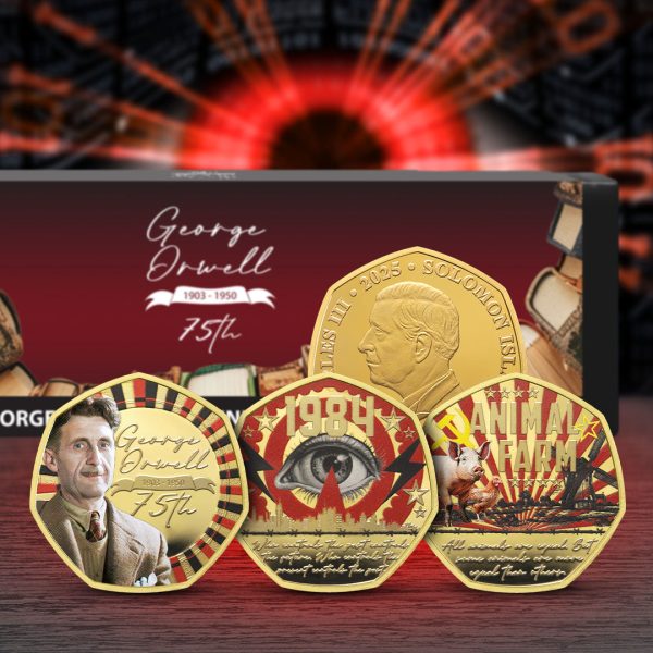 George Orwell 75th Anniversary 2025 Gold Plated BU Coin Box Set Online