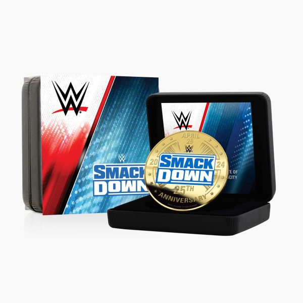 WWE Smackdown 25th Anniversary Super Size Gold Luxe Edition Hot on Sale