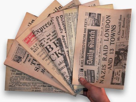 Extra, Extra! WWII Seven Newspaper Collector Set Sale