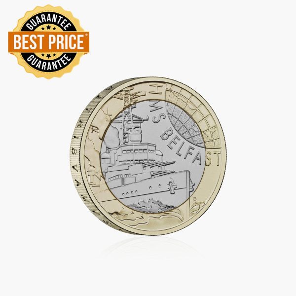 HMS Belfast 2025 UK £2 Brilliant Uncirculated Coin For Cheap