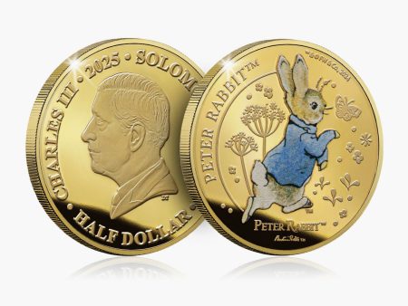 Whiskers and Tales Peter Rabbit 2025 24 Carat Gold Plated Coin Sale