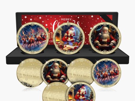 Santa Claus Christmas 2024 Gold Plated Box Set Edition Fashion