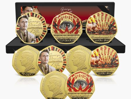 George Orwell 75th Anniversary 2025 Gold Plated BU Coin Box Set Online