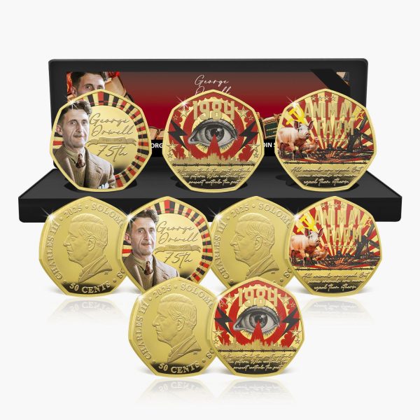 George Orwell 75th Anniversary 2025 Gold Plated BU Coin Box Set Online