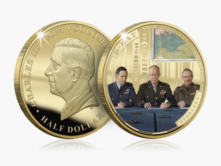 D-Day 80th Anniversary 2024 Coin Series - Shaef Mission Plan Cheap