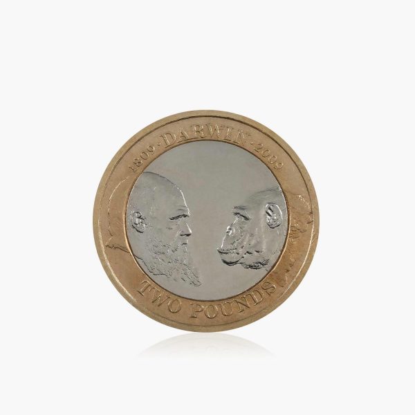 2009 Circulated Charles Darwin UK £2 Coin on Sale