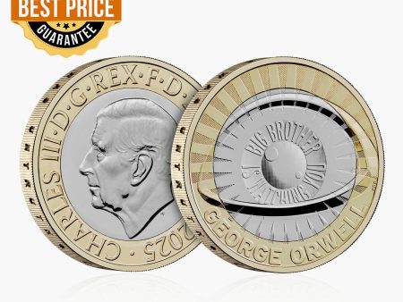 George Orwell 2025 UK £2 Brilliant Uncirculated Coin Online Hot Sale