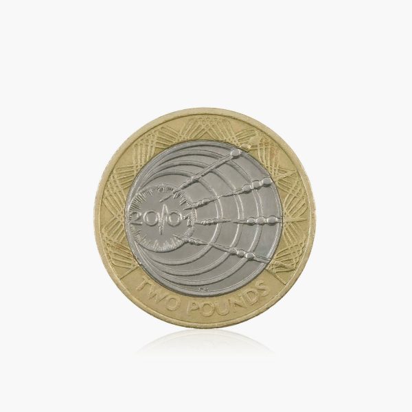 2001 Circulated Marconi s Wireless Transmission UK £2 Coin Supply