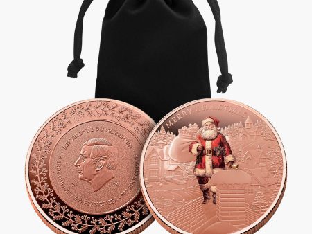 Father Christmas 2024 Coloured 5oz Copper Coin Fashion