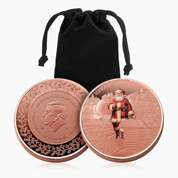 Father Christmas 2024 Coloured 5oz Copper Coin Fashion