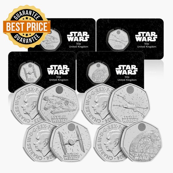 Star Wars Vehicles UK 50p Coin Set on Sale