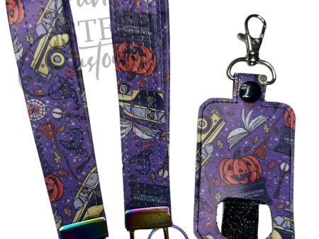 Halloween town key fob wristlet and inhaler holder Online Hot Sale