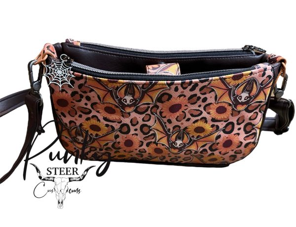 Aries sunflower bats cross body bag Supply