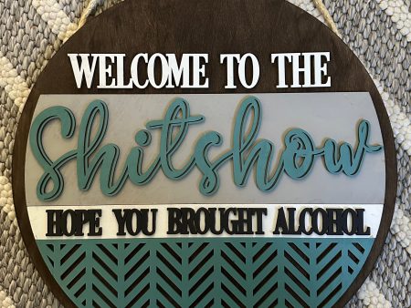 shitshow 14” door sign Cheap