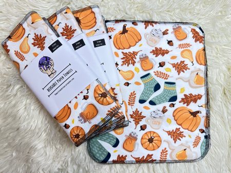 Reusable paper towels- pumpkin spice For Cheap