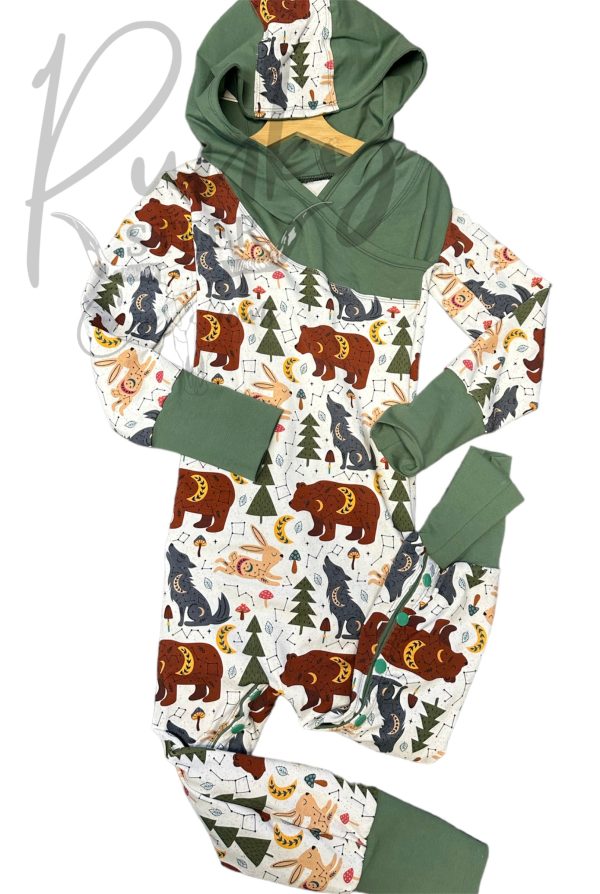 3t-6Y hooded romper Online Hot Sale