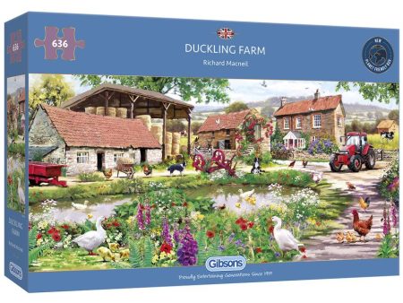 Puzzle - Gibsons - Duckling Farm (636 Pieces) on Sale