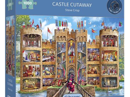 Puzzle - Gibsons - Castle Cutaway (1000 Pieces) For Sale